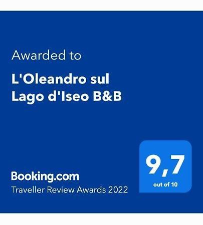L'Oleandro Sul Lago D'Iseo B&B Sulzano Εξωτερικό φωτογραφία